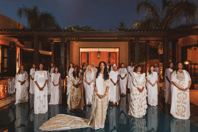Sabrina Elba represented Somali fashion at her wedding