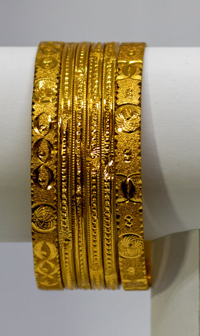 Gold Bangles - Xarrago