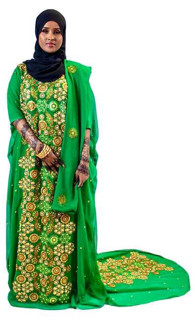 Alluring Green Bridal Dirac Set for Women - Xarrago