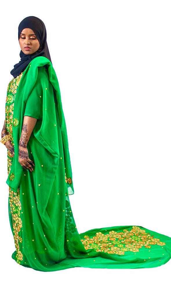 Alluring Green Bridal Dirac Set for Women - Xarrago