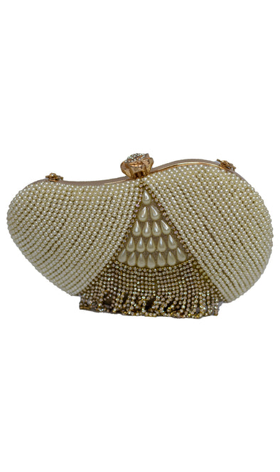 Gold Bridal Pearl Purse - Xarrago