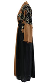 Floral Print Tie Abaya - Xarrago